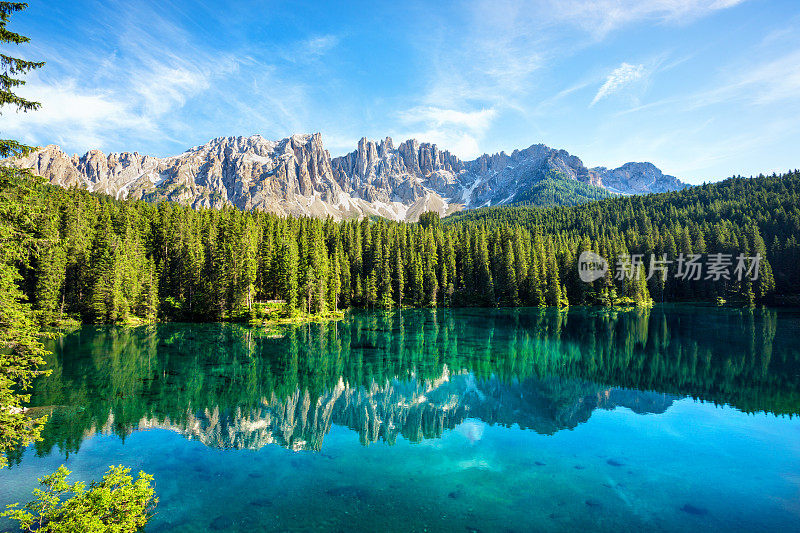 爱抚湖- Karersee, Trentino-Alto Adige，意大利